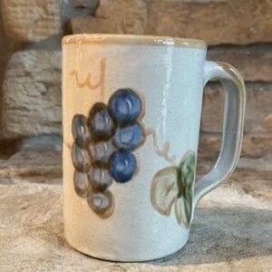 Vintage John B. Taylor Stoneware Mug with Grapes Design